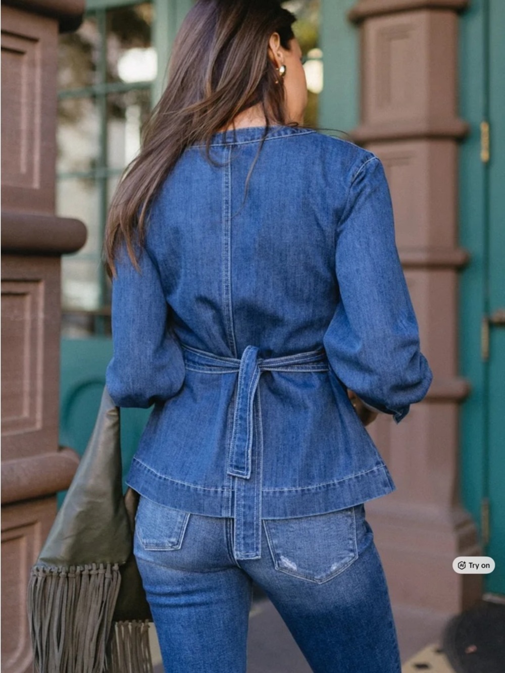 Vestique Denim Blouse - Picture 5 of 7